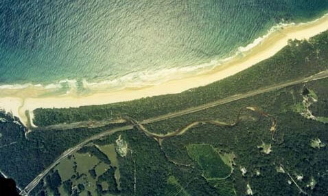 A view of Dalhousie Creek behind Hungry Head Beach