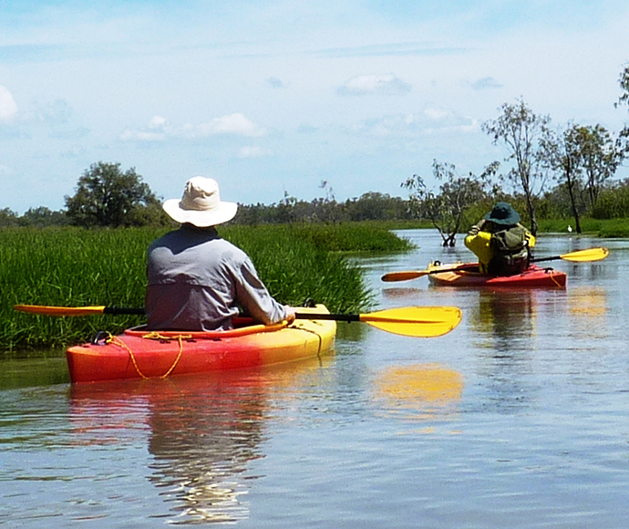 Canoeing in the southern Macquarie Marshes