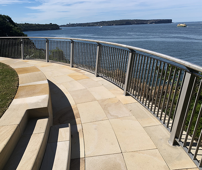 The completed Belvedere Lookout at Georges Head.